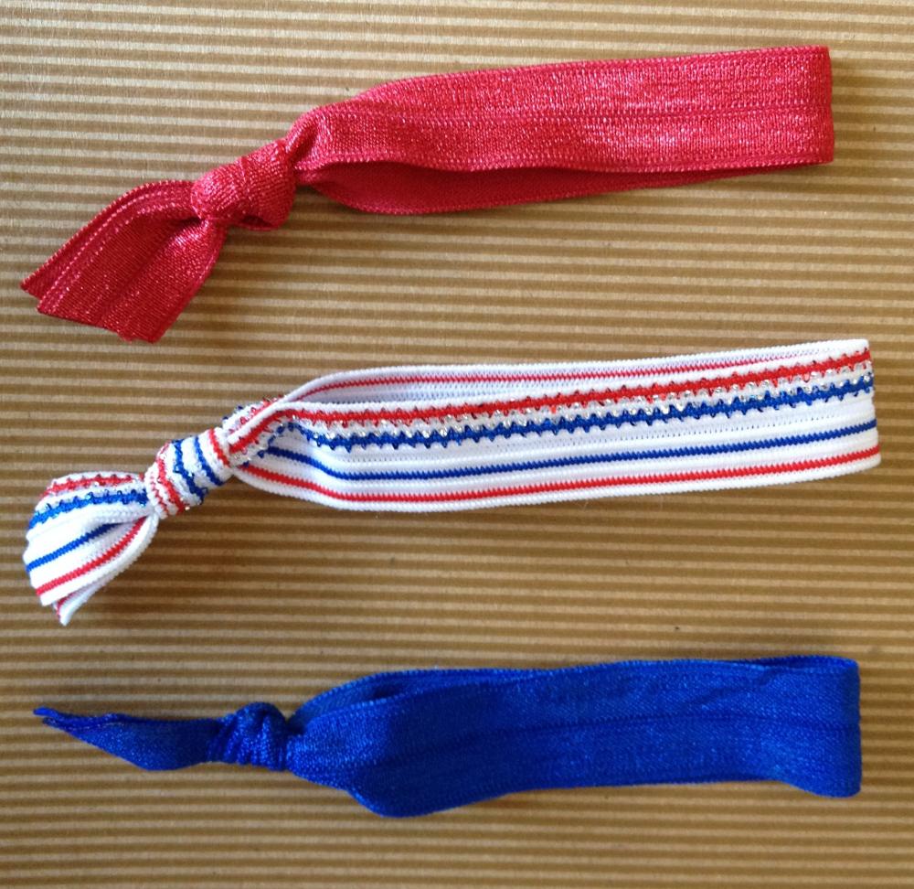 Patriotic American Elastic Hair Ties (and Bracelets) Collection