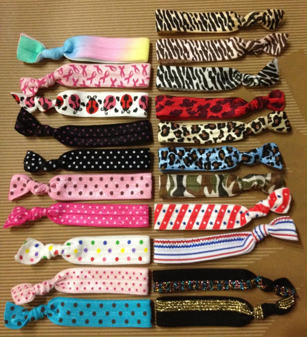 Printed Elastic Hair Ties (and Bracelets) on Luulla