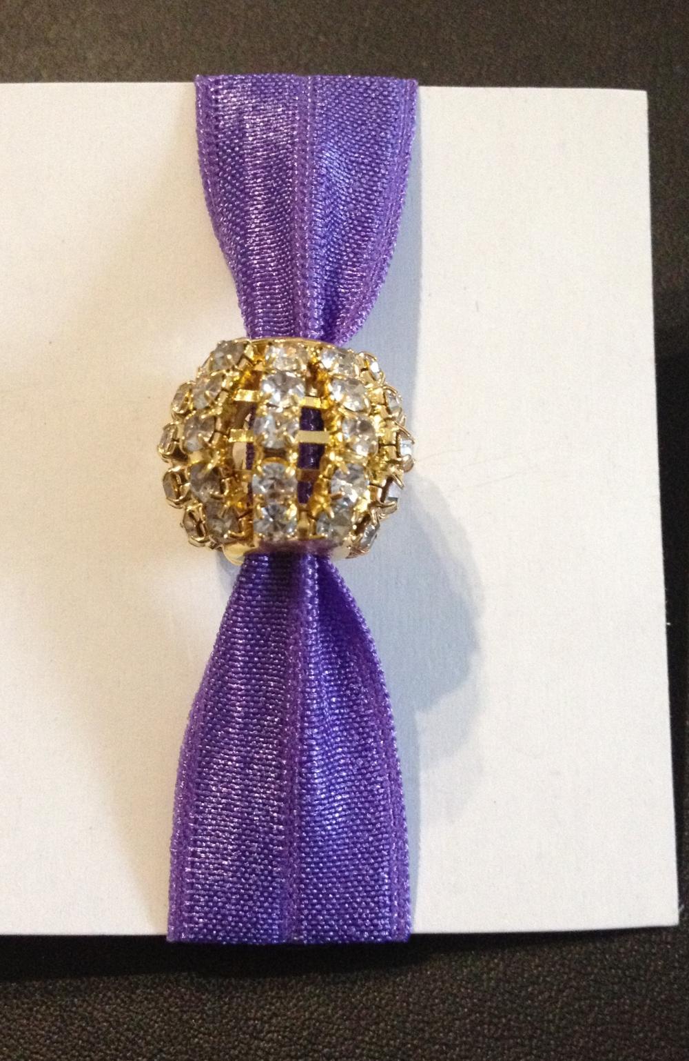 Gold Rhinestone Ball Elastic Hair Ties (and Bracelets)