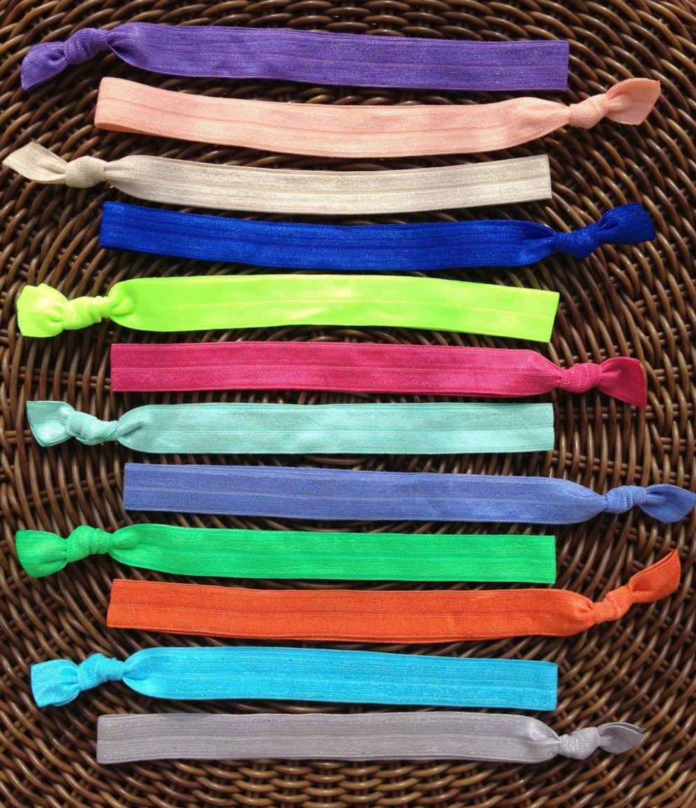 Solid Color Elastic Headband (and Bracelet)